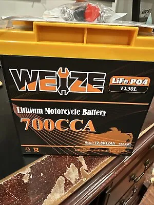 Weize R Lithium LiFePO4 Battery Replaces YTX30L-BS Harley Davidson Sportsman • $129.99