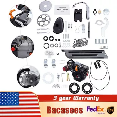 Full Set 100cc 4-stroke Bike Gas Engine Kit Bicycle Modified Motor Kit 3600rpm • $264