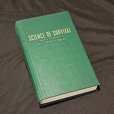 L Ron Hubbard Books Science Of Survival 1981 Scientology Forbidden Book • $12.61