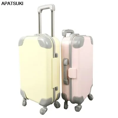 $8.98 • Buy Miniature 1/6 Plastic Travel Luggage Case Trunk Mini Suitcase Dolls Accessories