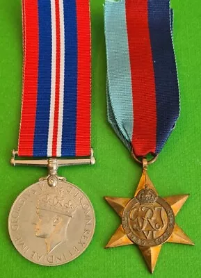 £16.99 • Buy 100% Original WW2 War And 1939-45 Star Medals With New Replacement Ribbons 