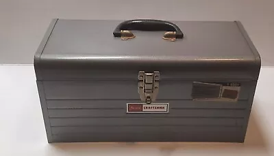 Vintage Sears Craftsman Mechanics Metal Tool Box #9 6501 Size 18” X 9” X 8” • $39.99