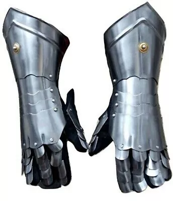 Medieval LKnight Gauntlets Functional Armor Best Easy Christmas Costumes Gift • $85