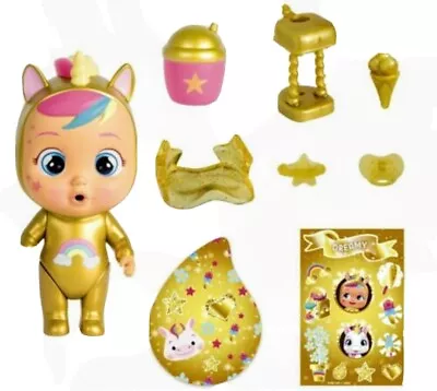 $49.28 • Buy Dreamy Unicorn Cry Babies Golden Edition Cries Real Gold Tears Limited Rare HTF