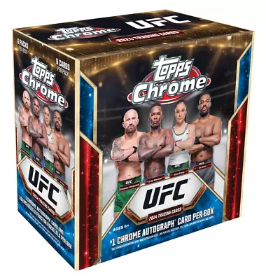 Topps UFC Chrome 2024 Mega Box 1 AUTOGRAPH GUARANTEED SEALED Sealed • £54.74