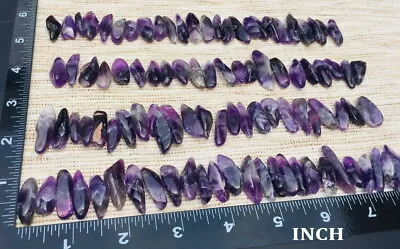 100pcs Deep Purple Amethyst Points & Pieces Quartz Crystal Jewelry Gemstone DIY • $19.95