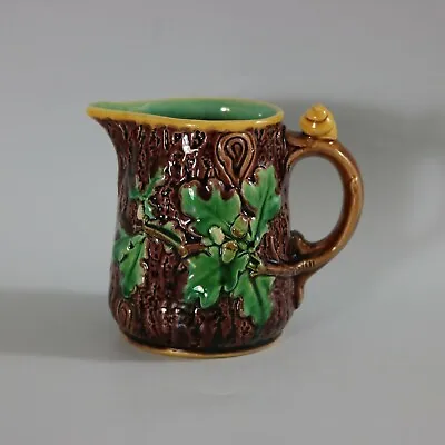 Minton Majolica Oak Jug/Pitcher With Snail Handle • $661.06