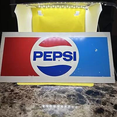 Vintage Pepsi Thin Plastic Sign • $35