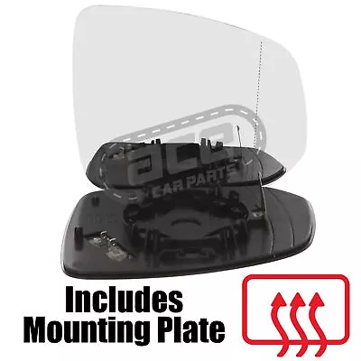 Volvo XC90 2015-2023 Wing Mirror Glass Wide Angle Heated Drivers Side Right Hand • $22.53