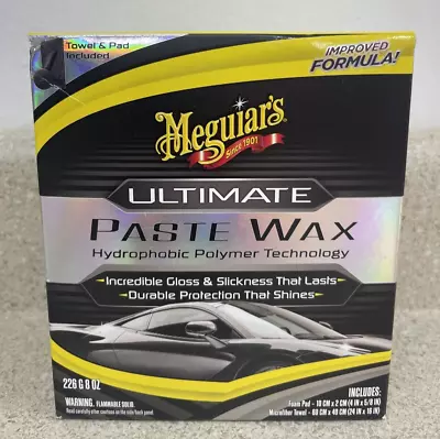 Meguiars G210608 Ultimate Paste Wax Long-Lasting Easy To Use Synthetic Wax 8 Oz • $23.99