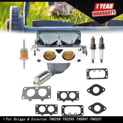 $27 • Buy CARBURETOR For BRIGGS STRATTON V-TWIN ENGINE 27HP 44Q977 799109 JOHN DEERE MOWER