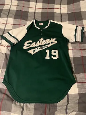 Wilson Eastern Michigan Eagles Baseball Jersey Green Size 44 • $200