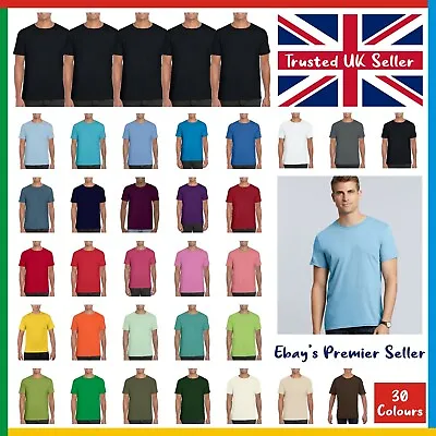 £19.75 • Buy 5 PACK * Gildan Softstyle T-Shirt * Mens Plain Tee * Standard Blank GD01 * Shirt