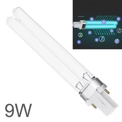 UVC Sanitizer Light Bulb Ozone Free 9W For G23/2G7 Base 2 Pin H Shape Tube • $8.99