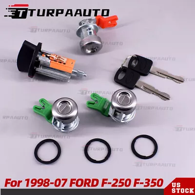 Tailgate & Door Lock Cylinder Ignition Set For Ford 98-07 F-250 F-350 SUPER DUTY • $34.45