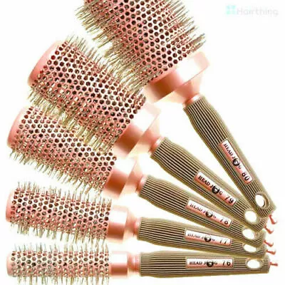 Head Jog Pink Radial Ceramic & Ionic Hair Brush Round Brushes 76/77/78/79/80  • £8.50