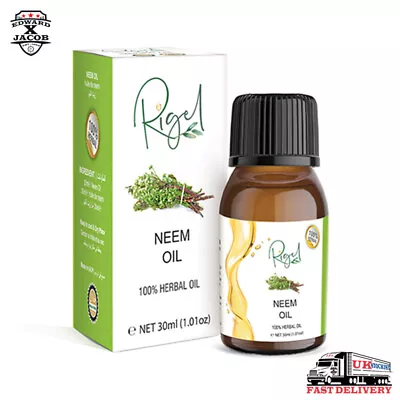 RIGEL 100% Herbal Neem Oil | Essential Neem Oil For Hair Treatment - 30ml • £4.99