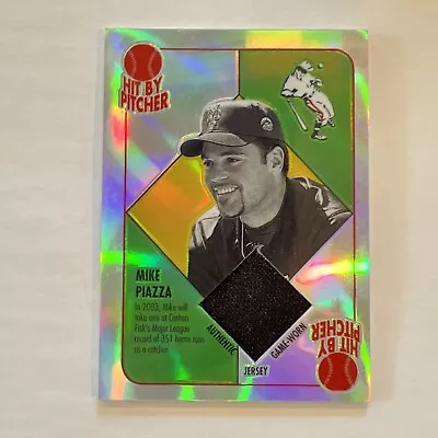 Mike Piazza 2003 Topps Chrome Relics Jersey Blue Back Refractor #RBCR-MP • $0.99