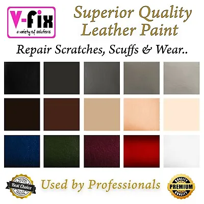 Car Leather Restoration Paint. Repair & Colour Scratches Wear Stains & Scuffs. • £6.95
