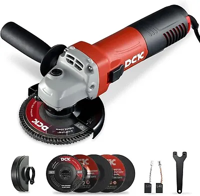 DCK Angle Grinder4-1/2-Inch6.7Amp11800 RPM With 2 Safety Guards6-Piece Discs • $25