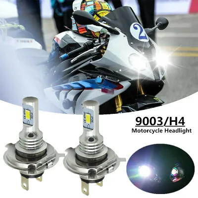 H4 9003 HB2 LED Motorcycle Headlight Bulb HID Hi/Low Beam 6000K High Power EOA • $13.38