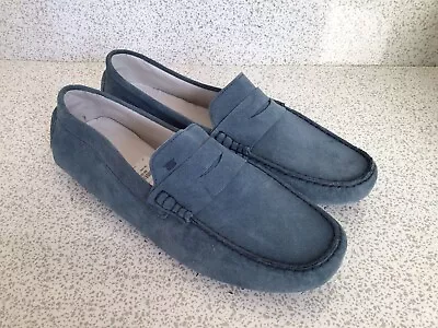 £29.99 • Buy Florsheim Navy Blue Suede Leather Penny Loafers Pull On, UK 10 1/2 EU 45 - New