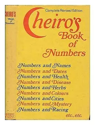 Book Of Numbers Cheiro Used; Good Book • £124.29