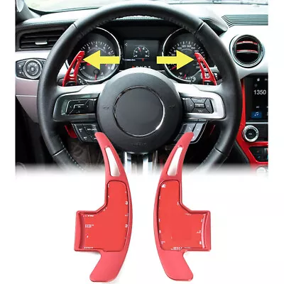 Pair Steering Wheel Shift Paddle Extended Shifter Trim Cover For Ford Mustang • $20.99