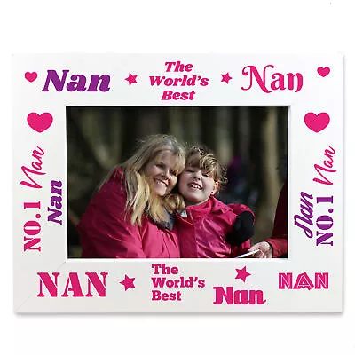 Novelty Nan Gifts For Birthday Wooden Photo Frame Nan Photo Frame Nan Gifts • £8.99