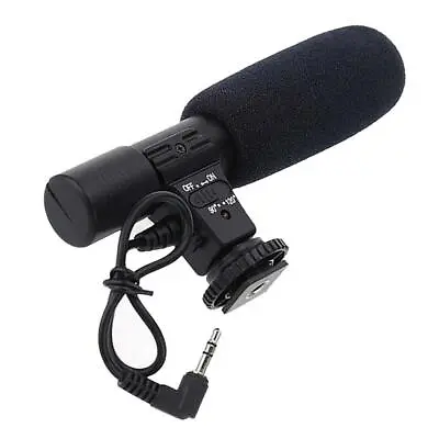 Camera Microphone Video Mic For DSLR Camera DV Camcorder With 3.5mm Jack • £12.44