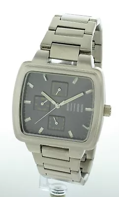 NEW Nitro MENS Watch Quartz DAY AND DATE RECTANGULAR STAINLESS-STEEL BAND • $28.99