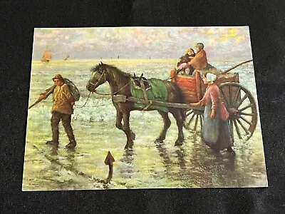 Vintage NEW ENGLAND SEASIDE Lithograph  Circa 1950's Similar To Atkinson Fox • $9.99