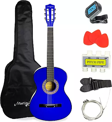 Acoustic Guitar Kit With Gig Bag Plectrums Pick Holder Tuner Strap & Spare S • $81.27