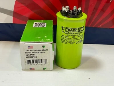 $15.15 • Buy TRADEPRO - TP-CAP-35/5/440USA-R 35/5 MFD 440/370V Round Capacitor (Made In USA)