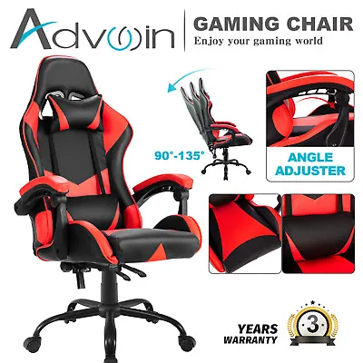 $152.90 • Buy Gaming Chair Executive Office Chair PU Leather Ergonomic Recliner Chair