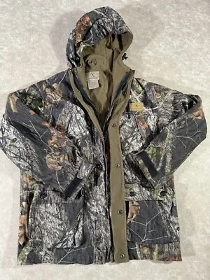 Game Winner Mossy Oak Mens Full Zip Hunting Hooded Jacket Camouflage Medium • $29.44