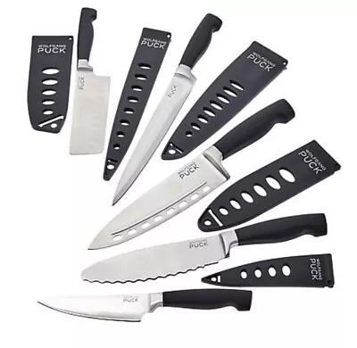 Wolfgang Puck High Carbon Stainless Steel Knife 10 Piece Cutlery Set ~ Black • $45.90