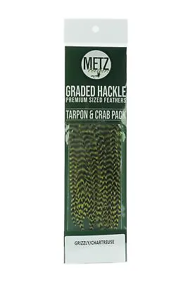 Metz Hackle Tarpon/Crab Pack - Grizzly/Tan • $24.99