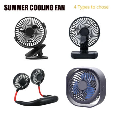 $20.69 • Buy Portable USB Desk Fan Small Personal Desktop Table Fan With Strong Wind Mini Fan