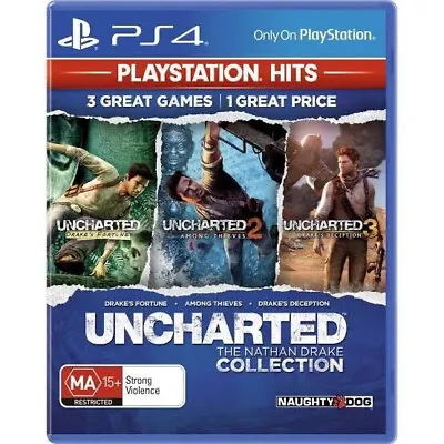 UNCHARTED The Nathan Drake Collection PS4 NEW & NOT SEALED - Free Postage • $24.99