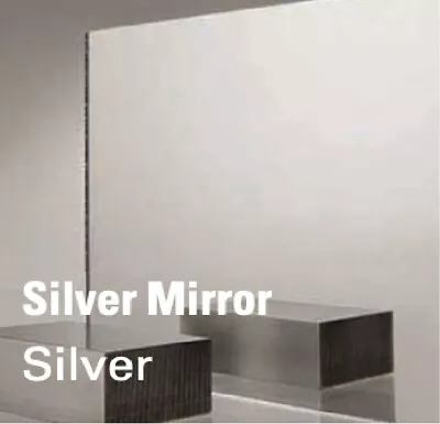 Silver Acrylic Mirror  Sheet  Cut To Size  Panels 3mm Thick • £2.99