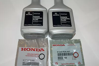 New Genuine Acura Power Steering Fluid Pump Line O Ring Gasket Seals Set 4pc Kit • $19.95