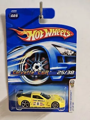 2006 Hot Wheels First Editions Corvette C6R #25 Yellow • $3.49