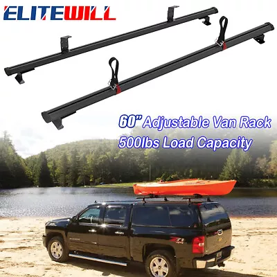 60  Truck Cap Topper Ladder Roof Van Rack For Kayak Canoe Lumber Pipe 500lbs CA. • $119.99