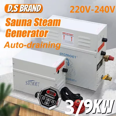 3KW/9KW Self Draining Steam Generator 220V Controller Home SPA Sauna Humidifiers • $250.65