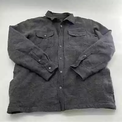 Prana Men’s Dock Jacket Gray Shacket Shirt Jacket Button Up • $50