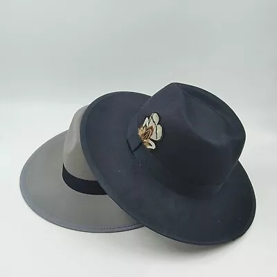 Vintage Feather Fedora For Men Heart Top Hat Special Type Felt Hat Jazz Hat • $17.97