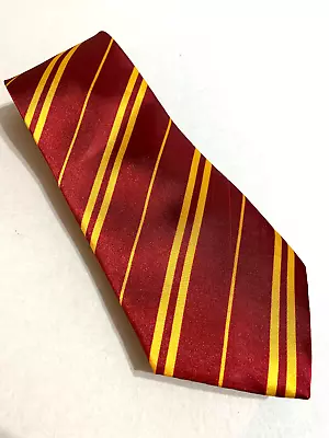 Harry Potter Mens Tie Necktie Polyester 61 Long 3.5 Wide Red Gold • $14.99