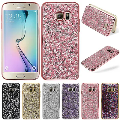 Bling Glitter Silicone Case Cover For Samsung S10 S9 S8 S6 A5 J3 J5 A20S A50 A70 • £2.99