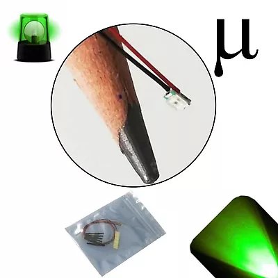 20 X 12v 0807 0805 Pure Green Micro Flashing SMD Pre-Wired LED Light Blinking 9v • $16.87